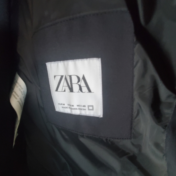 Zara Light Puffer Men's Jacket Black Size M - Picture 5 of 8